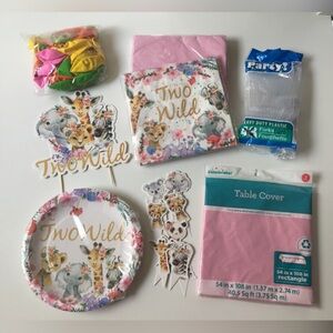 Two Wild Birthday Party Supplies